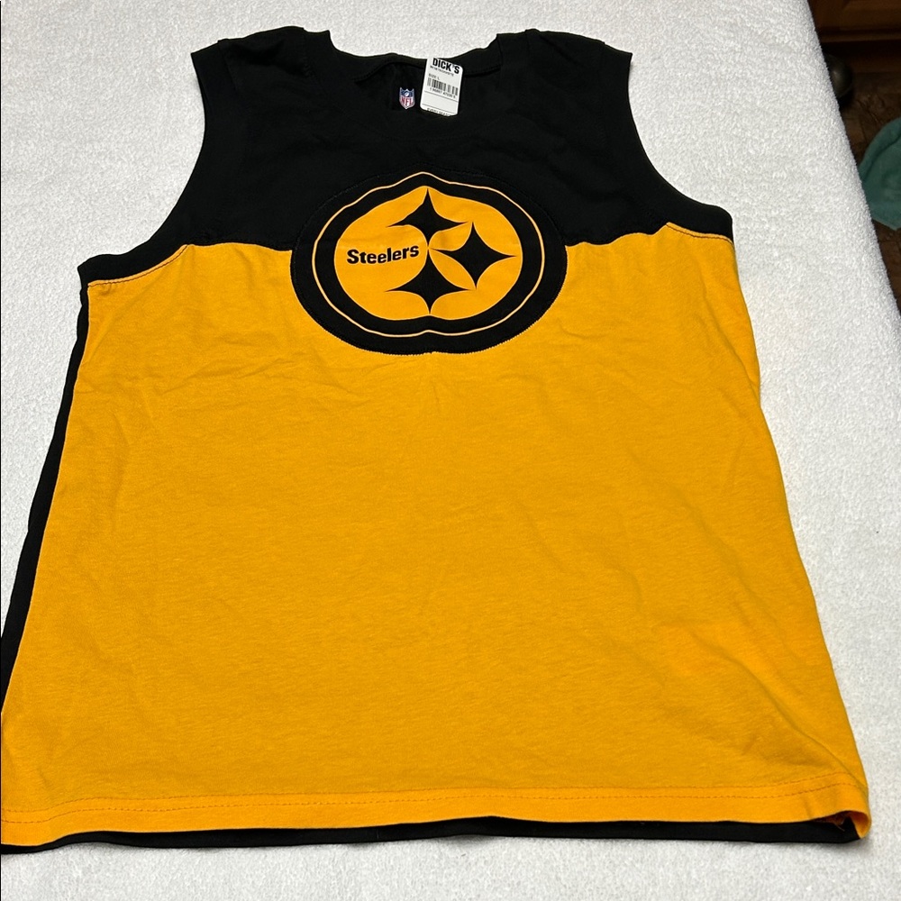 NFL Steelers Kids Tank Top - Black and Gold
